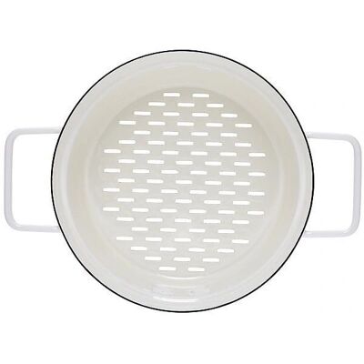 Riess Emaille Dünsteinsatz - Truehomewear 20cm - Blanco - Inserto para vaporera Riess Emaille Dünsteinsatz - Truehomewear 20cm - Blanco - Inserto para vaporera