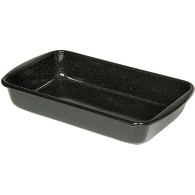 Riess Sartén rectangular de esmalte negro - 38 x 22,5 cm Riess Sartén rectangular de esmalte negro - 38 x 22,5 cm