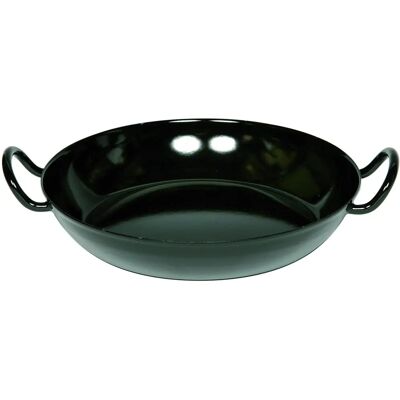 Riess 26cm Schwarz Emaille Pfanne - Induktionsgeeignet Riess 26cm Schwarz Emaille Pfanne - Induktionsgeeignet