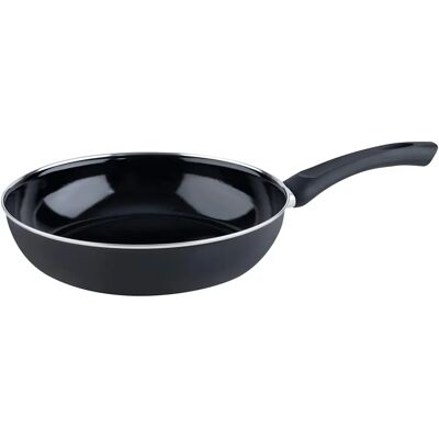 RIESS Poêle Gourmet - 28cm, Noir, Emaille, Induction - Publicité RIESS Poêle Gourmet - 28cm, Noir, Emaille, Induction - Publicité