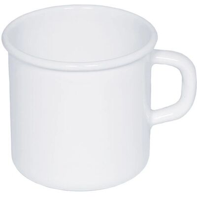 Riess Weiße Emaille Becher - 375ml - Campinggeeignet Riess Weiße Emaille Becher - 375ml - Campinggeeignet