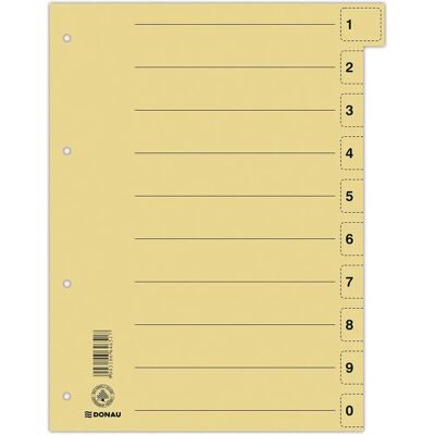 Séparateur en carton recyclé Donau - Jaune - Pack de 50 - Type de produit Séparateur en carton recyclé Donau - Jaune - Pack de 50 - Type de produit