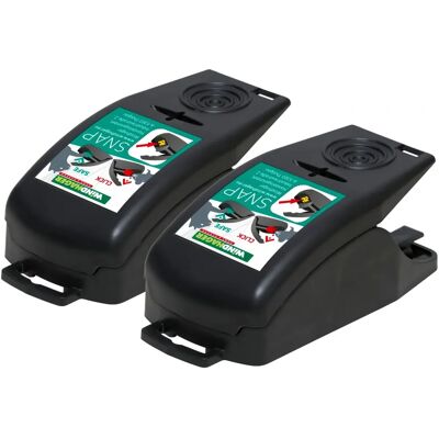 Windhager SNAP Mausefalle - 2er-Pack - Hochwertiger Kunststoff Windhager SNAP Mausefalle - 2er-Pack - Hochwertiger Kunststoff