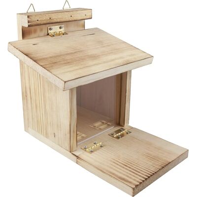Comedero de aves WINDHAGER - Para ardillas - Madera - Natural Comedero de aves WINDHAGER - Para ardillas - Madera - Natural
