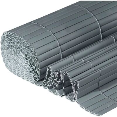 WINDHAGER PVC Sichtschutzzaun - 3m x 100cm - Grau WINDHAGER PVC Sichtschutzzaun - 3m x 100cm - Grau