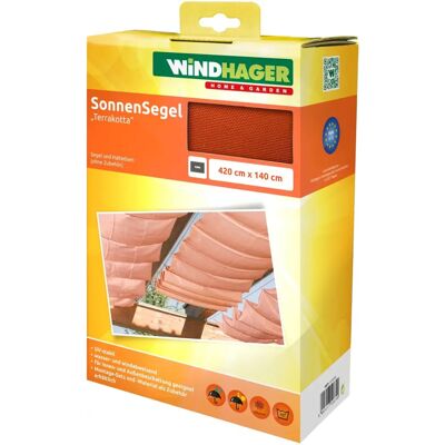 WINDHAGER Rood Zonnescherm 420x140cm - Zonnescherm WINDHAGER Rood Zonnescherm 420x140cm - Zonnescherm