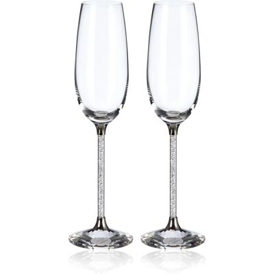 Conjunto de Copas de Cristal Swarovski - Elegantes para Celebrar Conjunto de Copas de Cristal Swarovski - Elegantes para Celebrar