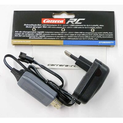 Carrera Modell Schnelllade-Set - USB Ladegerät für Batterien Carrera Modell Schnelllade-Set - USB Ladegerät für Batterien