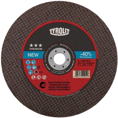 Disque de coupe Tyrolit - 230mm Ultra-fin pour acier et inox - Publicité Disque de coupe Tyrolit - 230mm Ultra-fin pour acier et inox - Publicité