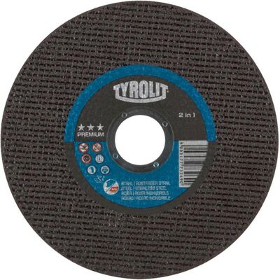 Tyrolit Premium 2-in-1 Trennscheibe für Stahl/Edelstahl - 125mm Tyrolit Premium 2-in-1 Trennscheibe für Stahl/Edelstahl - 125mm
