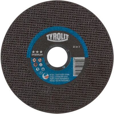 Tyrolit A46q-bfp Disques fins 2 en 1 premium - Coupe et meulage - Acier & Inox - Publicité Tyrolit A46q-bfp Disques fins 2 en 1 premium - Coupe et meulage - Acier & Inox - Publicité