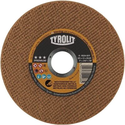 Tyrolit Premium Trennscheibe D125x1mm - Nichteisenmetalle - 22,23mm Loch Tyrolit Premium Trennscheibe D125x1mm - Nichteisenmetalle - 22,23mm Loch