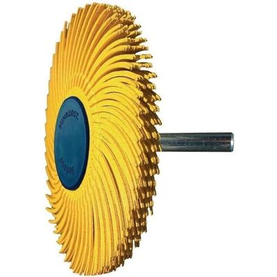 Tyrolit Sunburst Radialbürste Ø 76 mm - Gelb - Radialschleifbürste Tyrolit Sunburst Radialbürste Ø 76 mm - Gelb - Radialschleifbürste