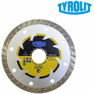 Tyrolit DCUB2-FC Diamantscheibe - 115mm - Schneidrad Tyrolit DCUB2-FC Diamantscheibe - 115mm - Schneidrad