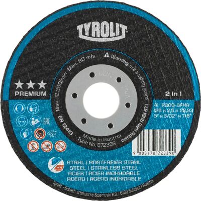 Tyrolit Disco da Taglio 115mm - Acciaio & Inox Tyrolit Disco da Taglio 115mm - Acciaio & Inox