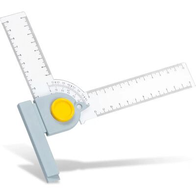 Úhloměr Aristo - Zámek 15° - Transparentní plast Úhloměr Aristo - Zámek 15° - Transparentní plast