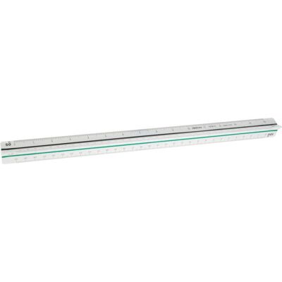 Aristo AR1314/3 Triangular Contraction Ruler - 300 mm, White Aristo AR1314/3 Triangular Contraction Ruler - 300 mm, White