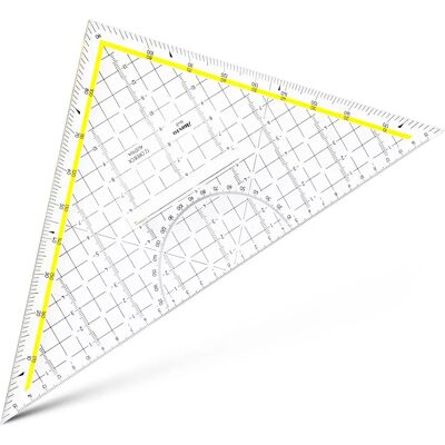 Aristo 1648/2 Triangolo Geometrico Trasparente - Triangolo Geometrico Aristo 1648/2 Triangolo Geometrico Trasparente - Triangolo Geometrico