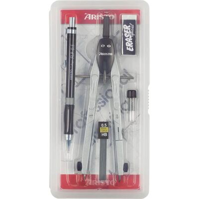 Aristo AR80064 Mechanical Drawing Compass Set - School & Technical Aristo AR80064 Mechanical Drawing Compass Set - School & Technical