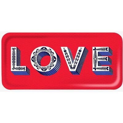 Jamida - Serveringsfat 32x15 cm - Rødt - Serveringsfat Jamida - Serveringsfat 32x15 cm - Rødt - Serveringsfat