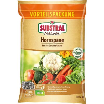 SUBSTRAL Naturen Hornspäne - Organischer Dünger - 3kg SUBSTRAL Naturen Hornspäne - Organischer Dünger - 3kg