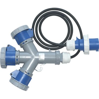 PC ELECTRIC CEE-ADAPTER 1-3C - 3xCEE 230V/16A - IP67 - 1,5 m - CEE adaptador PC ELECTRIC CEE-ADAPTER 1-3C - 3xCEE 230V/16A - IP67 - 1,5 m - CEE adaptador