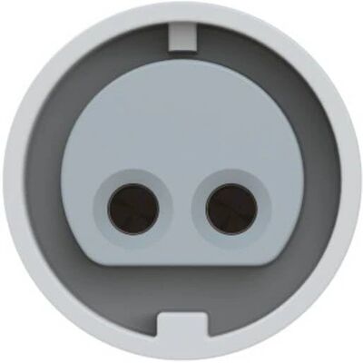 PCE 282-12v Stromstecker - 2-polig, IP44, Weiß/Grau PCE 282-12v Stromstecker - 2-polig, IP44, Weiß/Grau
