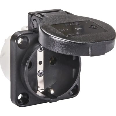 PCE 601.450.01 Presa da pannello IP54 - Nero PCE 601.450.01 Presa da pannello IP54 - Nero