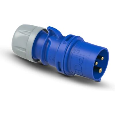 PCE 172500009 Blu Grigio Connettore maschio CEE-CARA 16A 3P 230V - Connettore elettrico PCE 172500009 Blu Grigio Connettore maschio CEE-CARA 16A 3P 230V - Connettore elettrico