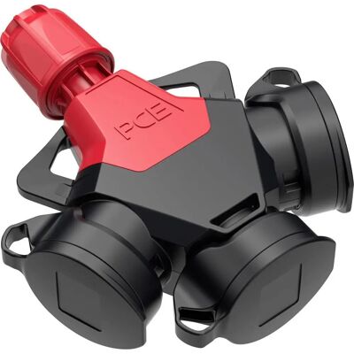 PC Electric 253841-sr Voedingsconnector - Drielaags rubber met spanningsweergave PC Electric 253841-sr Voedingsconnector - Drielaags rubber met spanningsweergave