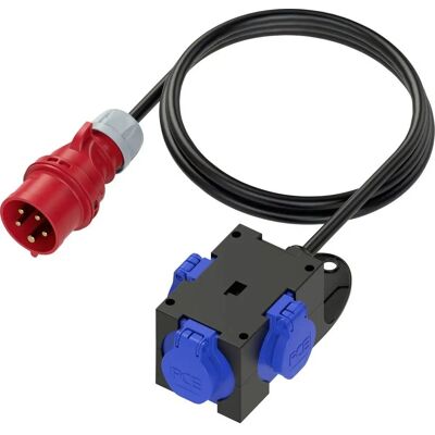PCE 9430429 Strømfordeler - IP44, 3 uttak, 1,5m kabel PCE 9430429 Strømfordeler - IP44, 3 uttak, 1,5m kabel