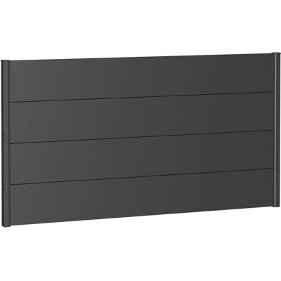 BIOHORT Stahl Sichtschutz - 91cm x 180cm - Silber - Zaunelement BIOHORT Stahl Sichtschutz - 91cm x 180cm - Silber - Zaunelement