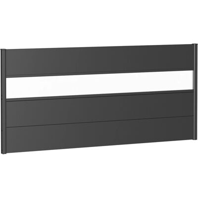 BIOHORT Sichtschutzzaunelement - 91cm x 194cm, Grau, Metall & Acryl BIOHORT Sichtschutzzaunelement - 91cm x 194cm, Grau, Metall & Acryl