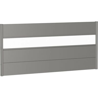 BIOHORT Sichtschutz - 91cm x 194m, Grau, Metall & Acrylglas BIOHORT Sichtschutz - 91cm x 194m, Grau, Metall & Acrylglas