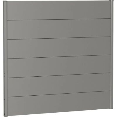 Biohort Grau Sichtschutz - 137x145 cm - Stahlpaneel Zaun Biohort Grau Sichtschutz - 137x145 cm - Stahlpaneel Zaun