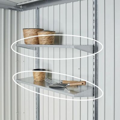 Biohort Gartenschrank Regal - Verstellbar, verzinkt, 72cm Biohort Gartenschrank Regal - Verstellbar, verzinkt, 72cm