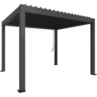 Biohort 3,5x3 Pergola - Dunkelgrau - Verstellbare Lamellen - Pergola Biohort 3,5x3 Pergola - Dunkelgrau - Verstellbare Lamellen - Pergola