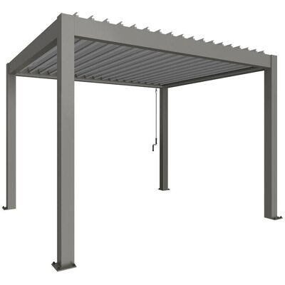 Pergola in Metallo Biohort 3,5x3m - Grigia e Argento Pergola in Metallo Biohort 3,5x3m - Grigia e Argento