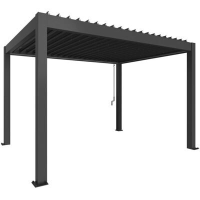 Biohort Pergola Gr. 4x3 - Verstelbare lamellen, Staal, 20 jaar garantie Biohort Pergola Gr. 4x3 - Verstelbare lamellen, Staal, 20 jaar garantie