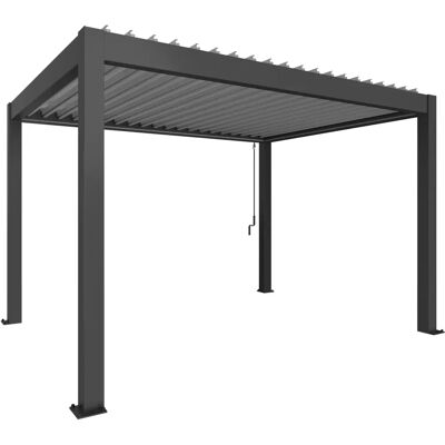 Biohort 4x3m Pergola - Modernes Stahl mit Verstellbaren Lamellen Biohort 4x3m Pergola - Modernes Stahl mit Verstellbaren Lamellen