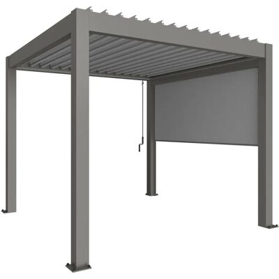 BIOHORT Pergola-Sonnenrollo - Gr. 4 - 235 x 10 x 364 cm - quarzgrau-metallic BIOHORT Pergola-Sonnenrollo - Gr. 4 - 235 x 10 x 364 cm - quarzgrau-metallic