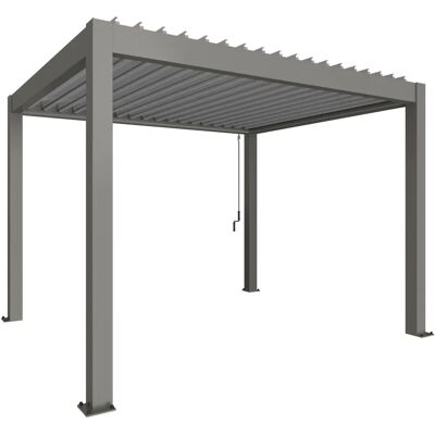 Biohort Grijze Kwarts Metalen Pergola - 3x3,5m Tuin Biohort Grijze Kwarts Metalen Pergola - 3x3,5m Tuin