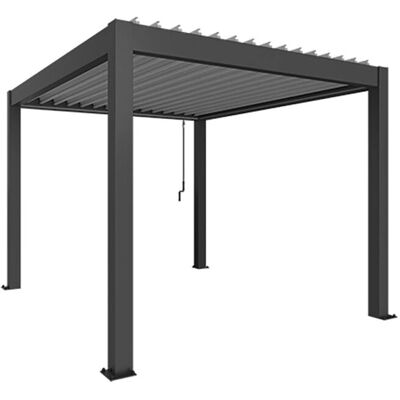 Biohort Tmavě šedá stříbrná pergola - 3x3,5m - Pergola Biohort Tmavě šedá stříbrná pergola - 3x3,5m - Pergola
