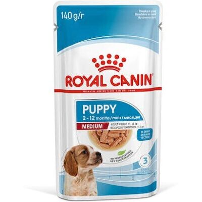 Royal Canin Storlek Hälsosam Näring Valp Medium (11-25kg) våtfoder 140gr Royal Canin Storlek Hälsosam Näring Valp Medium (11-25kg) våtfoder 140gr