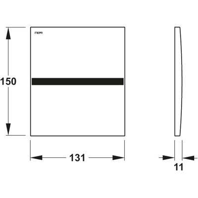 Mepa IR Urinal-spülsystem - Automatisch, Batterij, Infrarood Mepa IR Urinal-spülsystem - Automatisch, Batterij, Infrarood