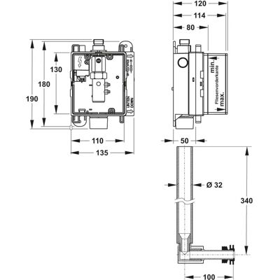 Mepa Urinal Rohrsatz - Urinal, Automatisches Spülsystem, Modell 718261 Mepa Urinal Rohrsatz - Urinal, Automatisches Spülsystem, Modell 718261