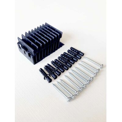Kit Tecnomat 10 Clip Profilo in Plastica - Accessori per Battiscopa Kit Tecnomat 10 Clip Profilo in Plastica - Accessori per Battiscopa