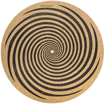 Audio Anatomy Spiral Slipmat - Kork - 295mm - 3mm - Slipmat Audio Anatomy Spiral Slipmat - Kork - 295mm - 3mm - Slipmat