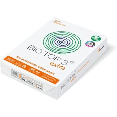 Papier d'impression Bio Top 3 A4 - 80g, 500 feuilles - Publicité Papier d'impression Bio Top 3 A4 - 80g, 500 feuilles - Publicité