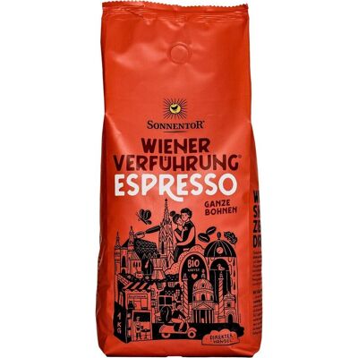 Sonnentor Wiener Verführung Espresso - Arabica, Bio, Ganze Bohnen - Kaffee Sonnentor Wiener Verführung Espresso - Arabica, Bio, Ganze Bohnen - Kaffee